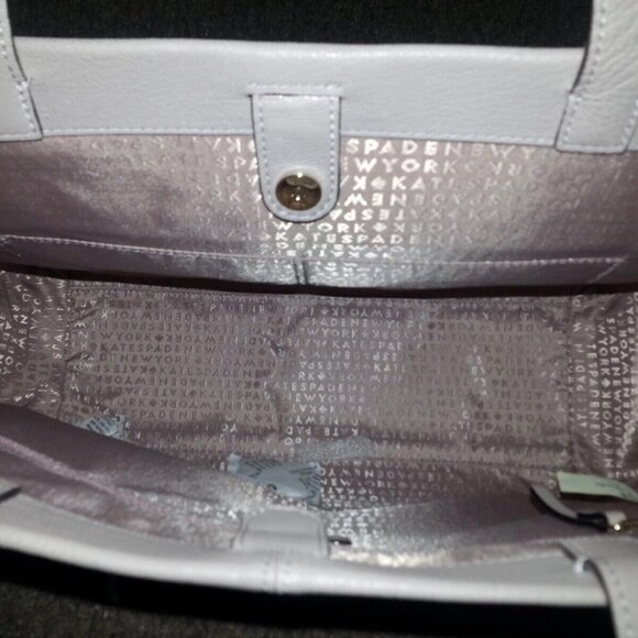KATE SPADE-Roselyn-Hunts Place-Moussfrost-Suede/Leather Large Tote-NWT - Picture 8 of 9